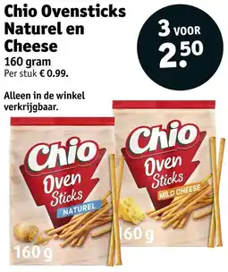Kruidvat Chio Ovensticks Naturel en Cheese aanbieding