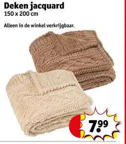 Kruidvat Deken Jacquard aanbieding