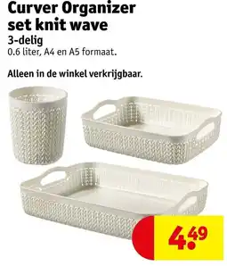 Kruidvat Curver Organizer Set Knit Wave aanbieding