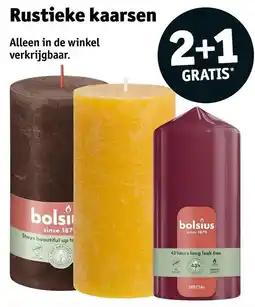 Kruidvat Rustieke Kaarsen aanbieding