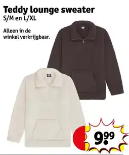 Kruidvat Teddy Lounge Sweater aanbieding