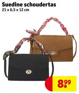 Kruidvat Suedine Schoudertas aanbieding