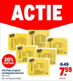 Makro Peka original aardappelproducten aanbieding