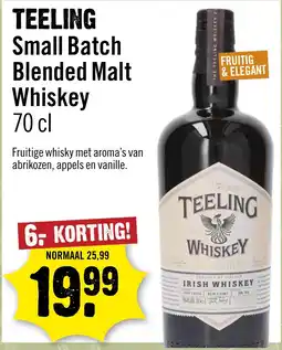 Dirck 3 Teeling Small Batch Blended Malt Whiskey aanbieding