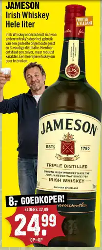 Dirck 3 Jameson Irish Whiskey aanbieding