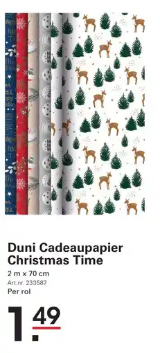 Sligro Duni Cadeaupapier Christmas Time aanbieding
