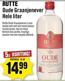 Dirck 3 Rutte Oude Graanjenever aanbieding