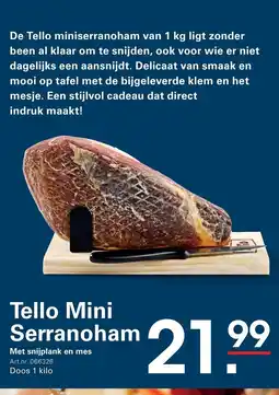 Sligro Tello Mini Serranoham aanbieding