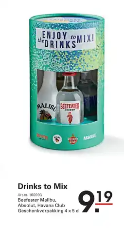 Sligro Drinks to Mix aanbieding