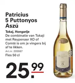 Sligro Patricius 5 Puttonyos Aszú aanbieding