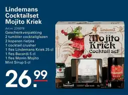 Sligro Lindemans Cocktailset Mojito Kriek aanbieding