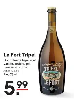 Sligro Le Fort Tripel aanbieding