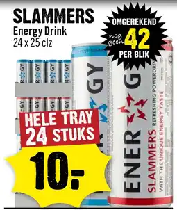 Dirck 3 slammers energy drink aanbieding