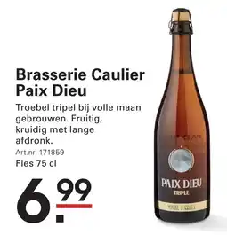 Sligro Brasserie Caulier Paix Dieu aanbieding