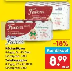 Netto Marken-Discount DE Favora Küchentücher aanbieding