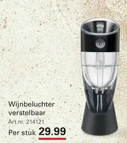 Sligro Wijnbeluchter verstelbaar aanbieding