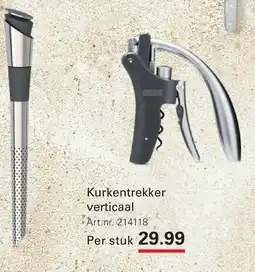 Sligro Innevine kurkentrekker verticaal aanbieding