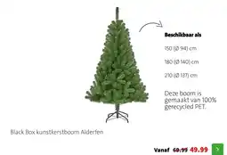 Intratuin Black box kunstkerstboom alderfen aanbieding
