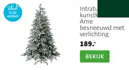 Intratuin Intratu kunstk Arne besneeuwd met verlichting aanbieding