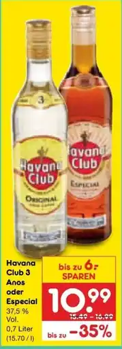 Netto Marken-Discount DE Havana Club 3 Anos oder Especial aanbieding