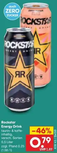 Netto Marken-Discount DE Rockstar Energy Drink aanbieding