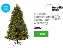 Intratuin Intratuin kunstkerstboom Flachau met verlichting aanbieding