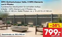 Netto Marken-Discount DE WPC-Sichtschutzzaun Valla aanbieding