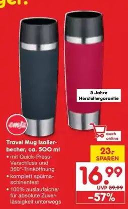 Netto Marken-Discount DE enla Travel Mug Isolierbecher aanbieding