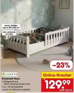 Netto Marken-Discount DE JUSKYS Kinderbett Naya aanbieding
