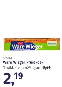 Van Hoeckel Ware Wieger kruidkoek aanbieding