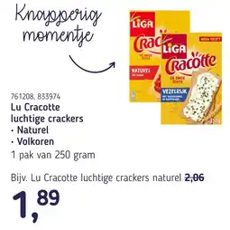 Van Hoeckel Liga cracotte luchtige crackers aanbieding