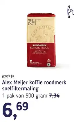 Van Hoeckel Alex Meijer koffie roodmerk snelfiltermaling aanbieding