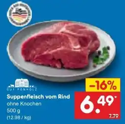 Netto Marken-Discount DE Gut Ponholz Suppenfleisch vom Rind aanbieding