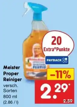 Netto Marken-Discount DE Meister Proper Reiniger aanbieding