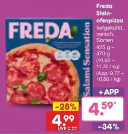 Netto Marken-Discount DE Freda Stein-ofenpizza aanbieding
