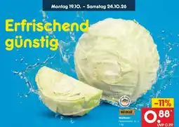 Netto Marken-Discount DE Heimat Weißkohl aanbieding