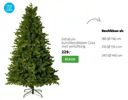Intratuin Intratuin kunstkerstboom Graz aanbieding