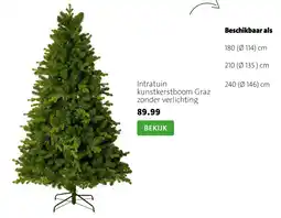 Intratuin Intratuin kunstkerstboom Graz aanbieding