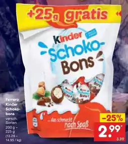 Netto Marken-Discount DE Ferrero Kinder Schoko-bons aanbieding