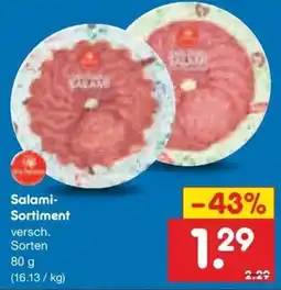 Netto Marken-Discount DE Salami-Sortiment aanbieding
