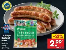 Netto Marken-Discount DE Wolf Thüringer Rostbratwurst aanbieding