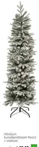 Intratuin Intratuin kunstkerstboom Pencil + sneeuw aanbieding