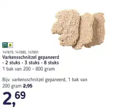Van Hoeckel Varkenssschnitzel gepaneerd aanbieding