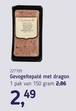 Van Hoeckel le cochon d'or gevolgelpaté met dragon aanbieding