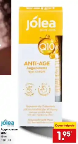 Netto Marken-Discount DE jólea Augencreme Q10 aanbieding