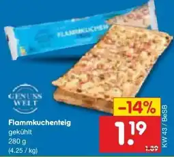 Netto Marken-Discount DE Genuss Welt Flammkuchenteig aanbieding