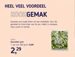 Van Hoeckel Gesneden prei aanbieding
