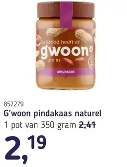 Van Hoeckel G'woon pindakaas naturel aanbieding