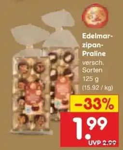 Netto Marken-Discount DE Edelmar-zipan-Praline aanbieding