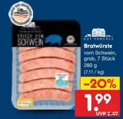 Netto Marken-Discount DE Gut Ponholz Bratwürste aanbieding